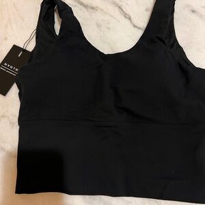 NVGTN Black Cropped Tank Top